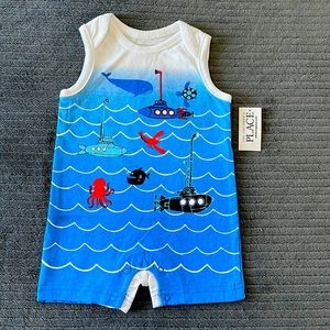🍂 4 for $10 🍂   Infant ocean romper size 0-3 months. New With Tags